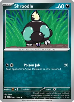 Shroodle, Mega Evolution, no. 091