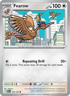 Fearow, Mega Evolution, no. 103