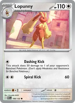 Lopunny, Mega Evolution, no. 108