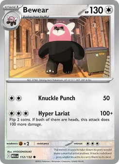 Bewear, Mega Evolution, no. 112