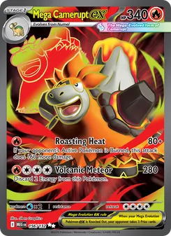 Mega Camerupt ex, Mega Evolution, no. 156