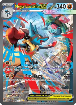 Mega Lucario ex, Mega Evolution, no. 179