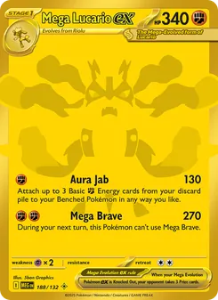 Mega Lucario ex, Mega Evolution, no. 188