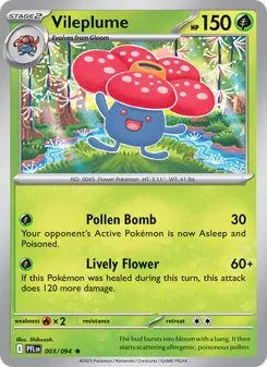 Vileplume, Phantasmal Flames, no. 003