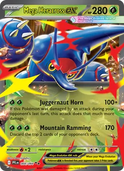 Mega Heracross ex, Phantasmal Flames, no. 004