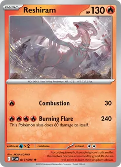 Reshiram, Phantasmal Flames, no. 017