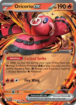 Oricorio ex, Phantasmal Flames, no. 018