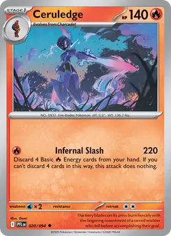 Ceruledge, Phantasmal Flames, no. 020