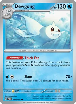 Dewgong, Phantasmal Flames, no. 022