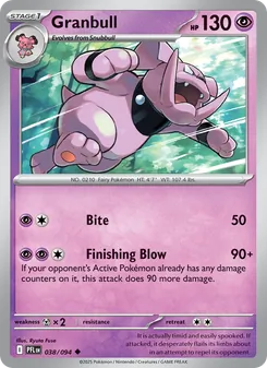 Granbull, Phantasmal Flames, no. 038