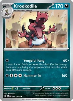 Krookodile, Phantasmal Flames, no. 066