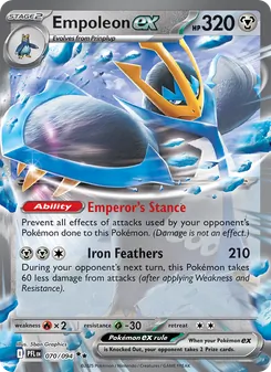 Empoleon ex, Phantasmal Flames, no. 070