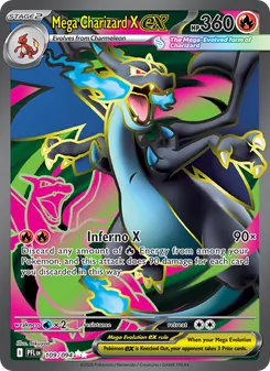 Mega Charizard X ex, Phantasmal Flames, no. 109