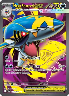 Mega Sharpedo ex, Phantasmal Flames, no. 113
