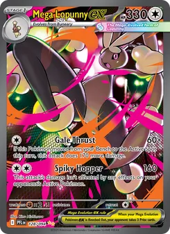Mega Lopunny ex, Phantasmal Flames, no. 128