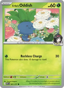 Erika's Oddish, Ascended Heroes, no. 001