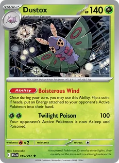 Dustox, Ascended Heroes, no. 015