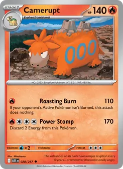 Camerupt, Ascended Heroes, no. 028