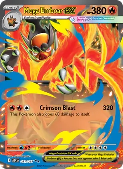 Mega Emboar ex, Ascended Heroes, no. 031