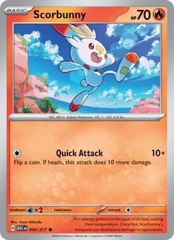 Scorbunny, Ascended Heroes, no. 036
