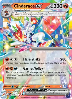 Cinderace ex, Ascended Heroes, no. 038