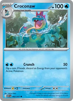 Croconaw, Ascended Heroes, no. 042