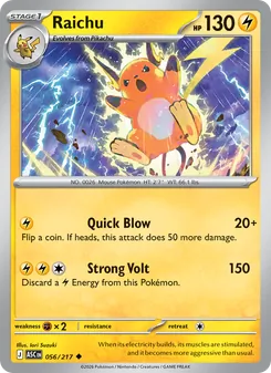 Raichu, Ascended Heroes, no. 056