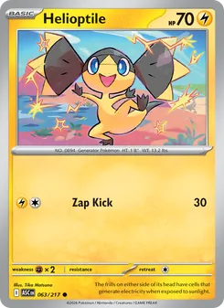Helioptile, Ascended Heroes, no. 063