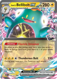Iono's Bellibolt ex, Ascended Heroes, no. 070