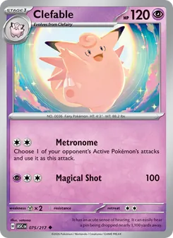 Clefable, Ascended Heroes, no. 075