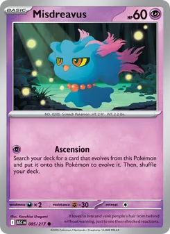 Misdreavus, Ascended Heroes, no. 085
