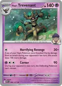 Hop's Trevenant, Ascended Heroes, no. 096