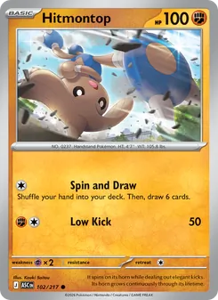 Hitmontop, Ascended Heroes, no. 102