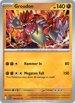 Groudon, Ascended Heroes, no. 108