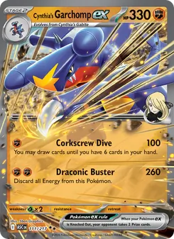 Cynthia's Garchomp ex, Ascended Heroes, no. 111
