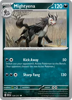 Mightyena, Ascended Heroes, no. 129