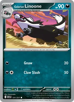 Galarian Linoone, Ascended Heroes, no. 131