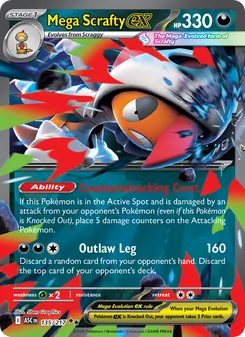 Mega Scrafty ex, Ascended Heroes, no. 135