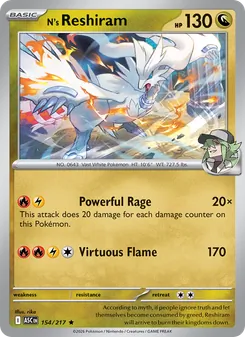 N's Reshiram, Ascended Heroes, no. 154