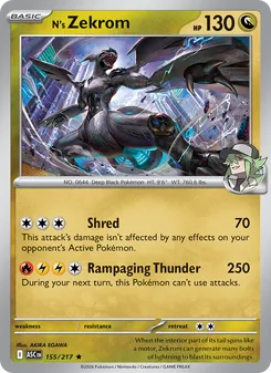N's Zekrom, Ascended Heroes, no. 155