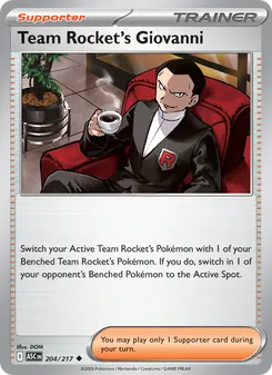 Team Rocket's Giovanni, Ascended Heroes, no. 204