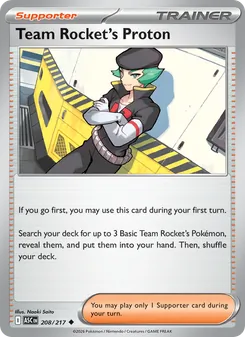 Team Rocket's Proton, Ascended Heroes, no. 208