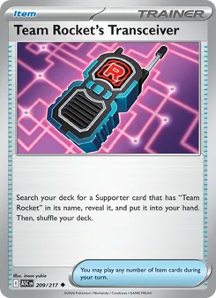 Team Rocket's Transceiver, Ascended Heroes, no. 209