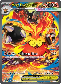 Mega Emboar ex, Ascended Heroes, no. 273
