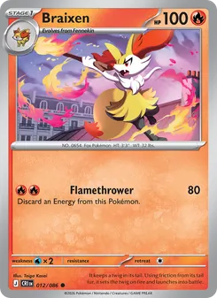 Braixen, Chaos Rising, no. 012