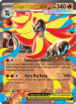 Mega Pyroar ex, Chaos Rising, no. 015