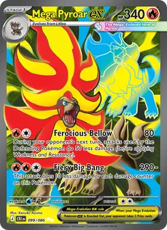 Mega Pyroar ex, Chaos Rising, no. 099