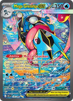 Mega Greninja ex, Chaos Rising, no. 116