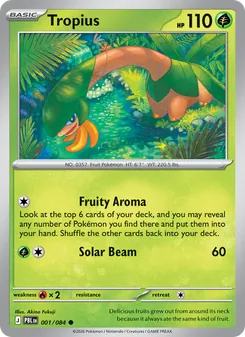 Tropius, Pitch Black, no. 001
