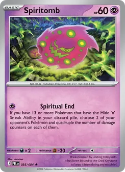Spiritomb, Pitch Black, no. 035